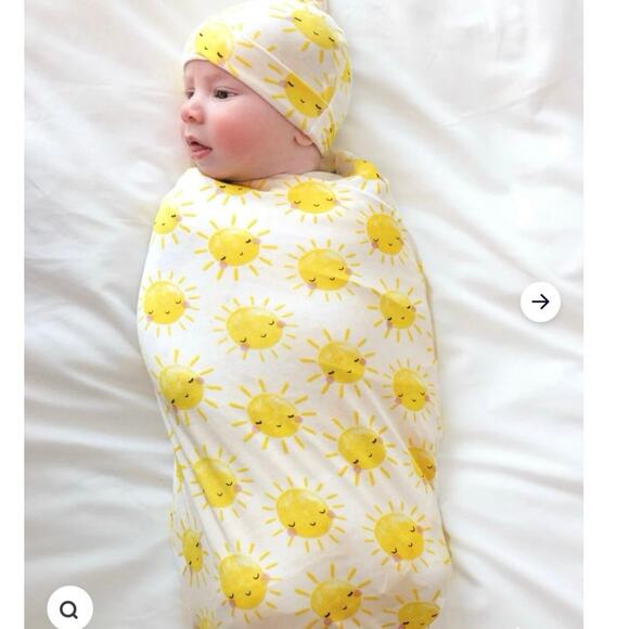 Little Sleepies Sunshine Lunaluxe Swaddle Blanket - Picture 1 of 3